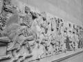 Parte del friso del Partenón expuesto en el Museo Británico