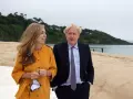 Boris Johnson y su mujer en Marbella
