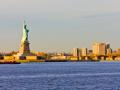 Vista panorámica de la Estatua de la Libertad en Nueva York