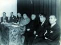 Ángel Ayala, en el centro, en la XL Asamblea de Secretarios de la Asociación en 1949