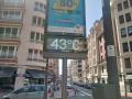 Un termómetro en Bilbao marca 43 grados, en una imagen de archivo
