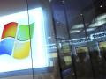Una tienda de Microsoft en Hungría, con el logo de Windows en su escaparate