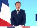 Macron, ante los medios de comunicación