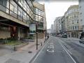 Calle San Andrés en ek cruce con la plaza de Pontevedra (A Coruña)