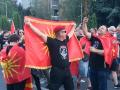 Manifestantes en Macedonia