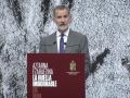 Imagen del Rey Felipe VI en Ermua, en el homenaje de Estado a Miguel Ángel Blanco