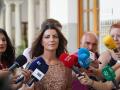 Macarena Olona, portavoz de Vox en el Parlamento andaluz declara ante los medios