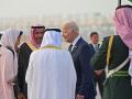 El presidente de Estados Unidos, Joe Biden, tras aterrizar en Israel
