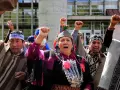 Grupo de mapuches chilenos