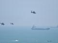 Helicópteros militares chinos sobrevuelan la isla de Pingtan, uno de los puntos más cercanos de China continental a Taiwán