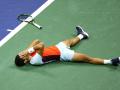 Carlos Alcaraz celebra la victoria que le lleva a la final del Abierto de Estados Unidos