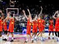 Los jugadores de la selección española de baloncesto