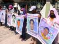 Manifestantes en Ayotzinapa