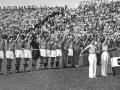 Los ‘azzurri’ haciendo el saludo fascista antes del partido final frente a Checoslovaquia, en 1934