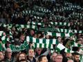 Aficionados del Celtic de Glasgow en un partido de la Champions