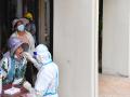 Pruebas de coronavirus en Haikou, en la provincia china de Hainan