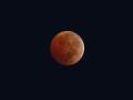 Fotografía de la luna durante un eclipse total, desde Guadalajara, estado de Jalisco (México)