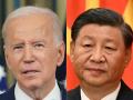 El presidente de Estados Unidos, Joe Biden (i) y el presidente de China, Xi Jinping