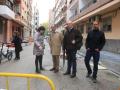 El concejal, Antonio Álvarez, visita una de las obras que está realizando Infraestructuras