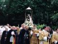 Anglocatólicos en procesión de la Virgen de Walsingham, de la Cofradía Nacional Anglicana de Walsingham.