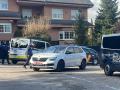 La Policía Nacional trabaja en la embajada de Ucrania tras la explosión