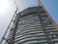 Construcción de un nuevo rascacielos residencial en Benidorm, Alicante.