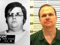 Mark David Chapman cuando fue encarcelado, en 1980, y en su última imagen pública, en 2018