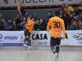 Los jugadores del Ribera Navarra celebran uno de los goles