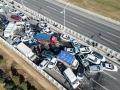 El impacto sucedió en el puente de Zhengxin