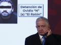 López Obrador durante la rueda de prensa tras el anuncio de la detención del hijo del Chapo Guzmán