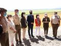 Visita de las autoridades a los terrenos donde se ubicará la futura base logística del Ejército de Tierra en Córdoba, en la zona de La Rinconada