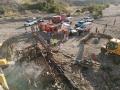 Lugar del accidente de un autobús en Pakistán