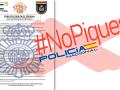 Imagen difundida por la Policía Nacional sobre la estafa en la que suplantan la identidad del cuerpo de seguridad