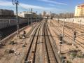 Vías del tren junto a la estación de Córdoba