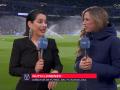 Ruth Lorenzo, junto a Lara Gandarillas, en la retransmisión del Real Madrid-Barcelona