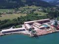 Vista aérea de los astilleros de Murueta, en Urdaibai, donde se proyecta el nuevo Guggenheim