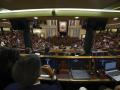 Vista del Congreso desde la última fila durante la moción de censura a Pedro Sánchez
