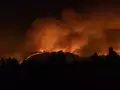 Imagen de las llamas que afectan al interior de la provincia de Castellón.