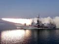 Un barco ruso de la Flota del Pacífico dispara un misil de crucero Moskit en el Mar de Japón