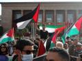Los marroquíes se manifiestan en Rabat para solidarizarse con el pueblo palestino