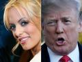 Trump The adult film actress has done battle with the former president for several years, alleging in 2018 that the two had a sexual relationship the long-ago summer of 2006. (Photos by Ethan Miller and Olivier Douliery / various sources / AFP)