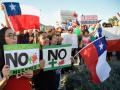 Manifestación ciudadana en Santiago ante el aumento de la criminalidad en Chile