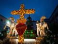 Cruz de mayo de la hermandad del Resucitado, en una imagen de archivo