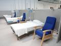 Varias camas en el Pabellón 3 del Hospital Público Enfermera Isabel Zenda en febrero de 2021