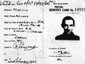 Tarjeta de identidad naval del comandante Martin con fotografía del capitán Ronnie Reed