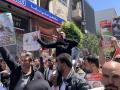 Unos 500 palestinos protestan en las calles de Ramala por la muerte de Jader Adnan