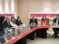 El secretario general Pedro Sánchez mantiene una reunión con representantes de las asociaciones judiciales y fiscales