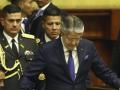 El presidente de Ecuador, Guillermo Lasso, llega al Congreso y anuncia la «muerte cruzada»