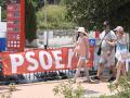 Una pancarta del PSOE de Mojácar (Almería)