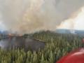 Incendio forestal en Ontario (Canadá)